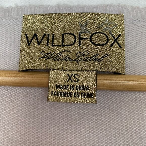 Wildfox White Label Sequin Logo Jumper Sweater XS - Picture 5 of 8